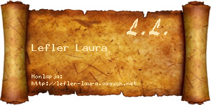 Lefler Laura névjegykártya